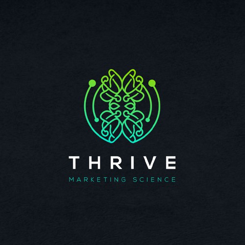 Hotel logo with the title 'Thrive'