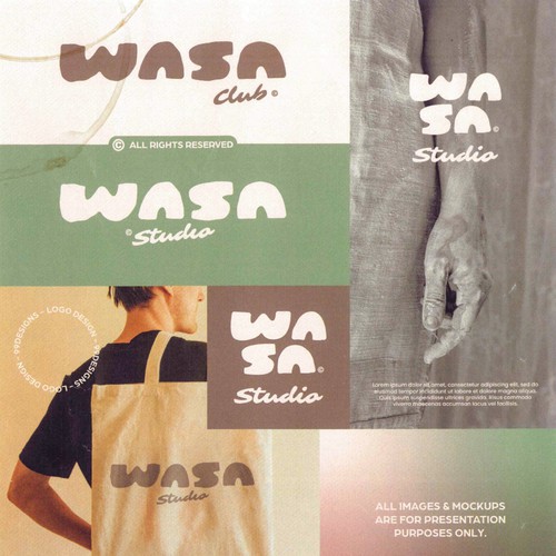 Type design with the title 'WASA | Logo Design'