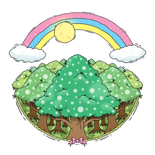 Picnic design with the title 'Polka Dot Grove'