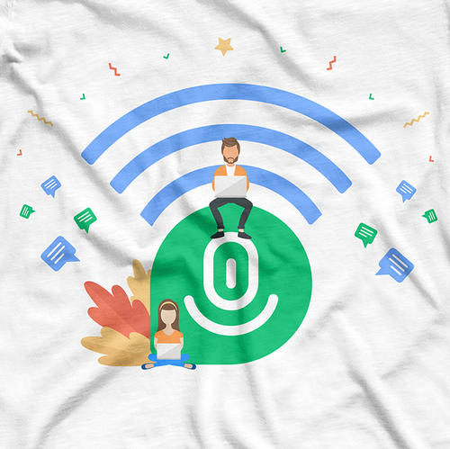 Webinar design with the title 'Demio T-Shirt Design'