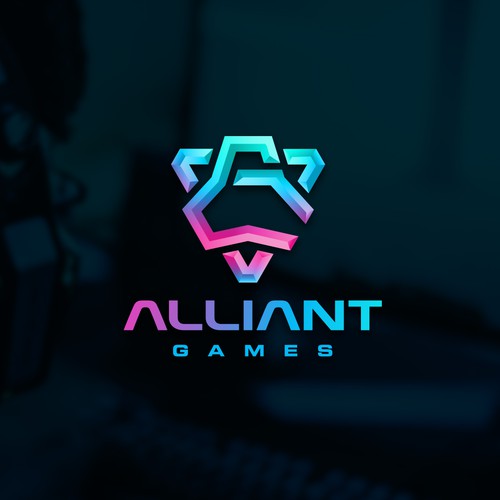 Alien design with the title 'A vibrant new logo redesign for PC gaming community'