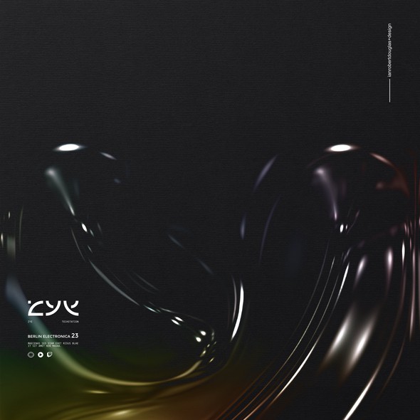 Europen logo with the title 'Abstract wordmark for electronic music artist ZYE'