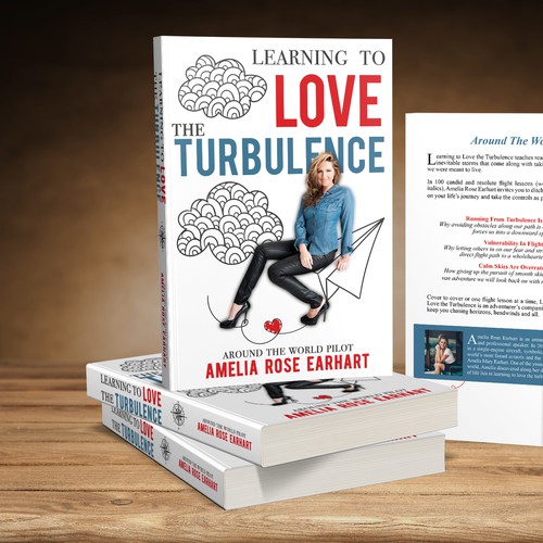 Biography book cover with the title 'Learning to Love the Turbulence'
