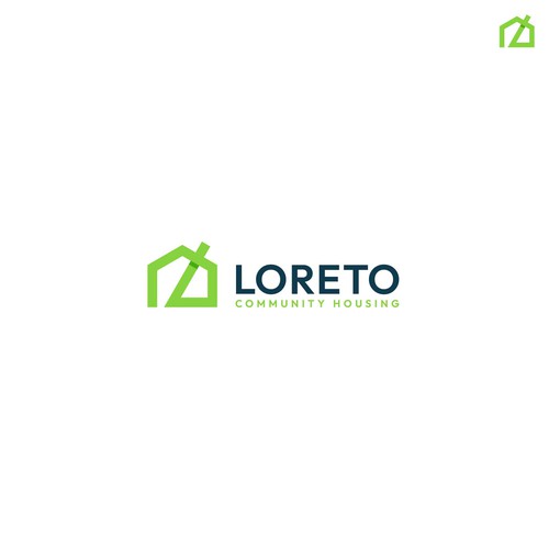 Organization design with the title 'How to create a subtle logo for a Christian Community Housing Organization'