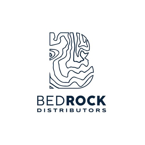 Contractor logo with the title 'Logo for BEDROCK Distributors'