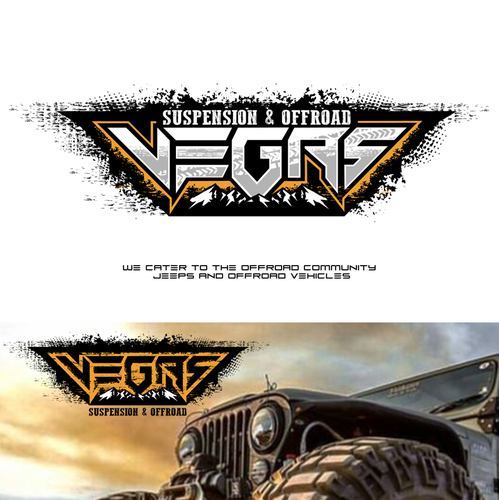 Jeep design with the title 'Vegas Offroad logo'