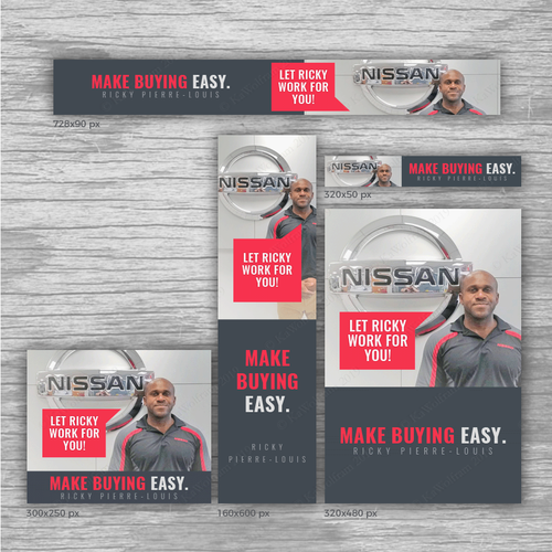 Dealership design with the title 'Banner ad design'