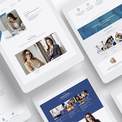 Atom design with the title 'Small business insurance.'