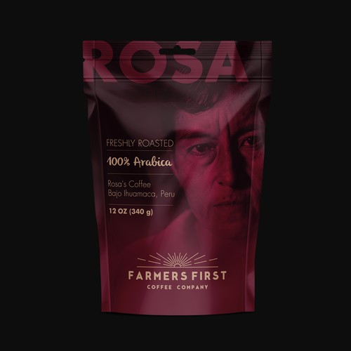 Cafe packaging with the title 'Caffe Packaging Design'