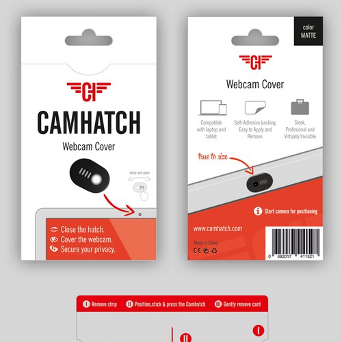 Professional packaging with the title 'Full Redesign product packaging'