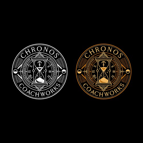 Crest logo with the title 'Chronos Coachworks'