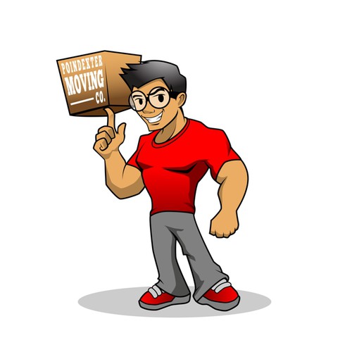 Box brand with the title 'Poindexter Moving Co'