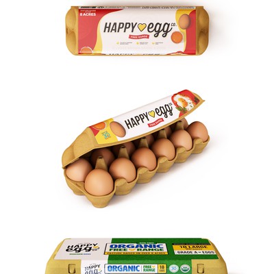 Mockup design for an egg product line