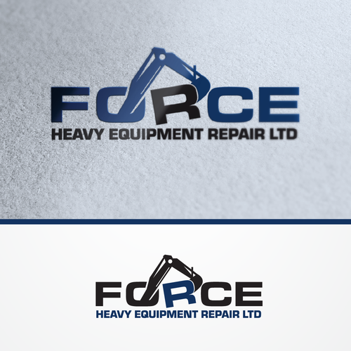 Heavy equipment logo with the title 'Force Heavy Equipment Repair Ltd'