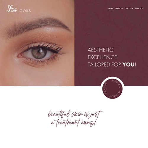 Laser design with the title 'Looks.ky'