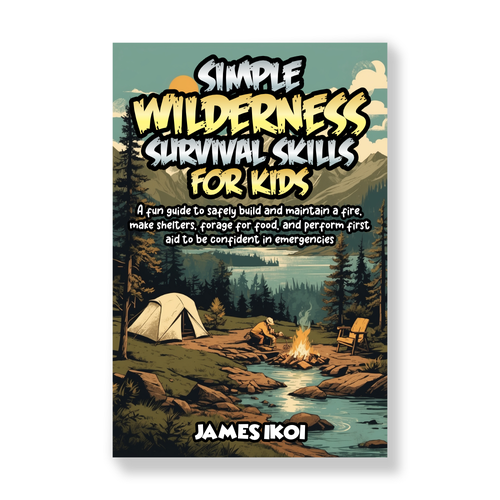 Tent design with the title 'Survival Skills'