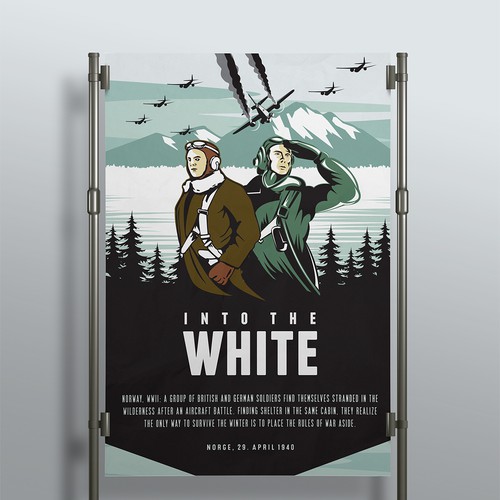 Pilot design with the title 'into the white'