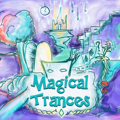 Magical illustration with the title 'Magical Trances'