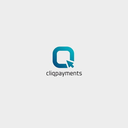 Minimalist logo with the title 'cliqpayments. Winner'