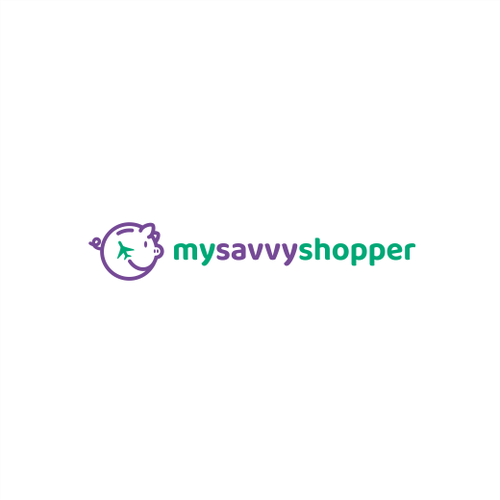 Travel logo with the title 'Logo Design for My Savvy Shoper'