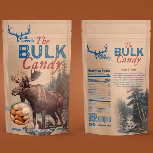 Eco-friendly packaging with the title 'Elk Creek'