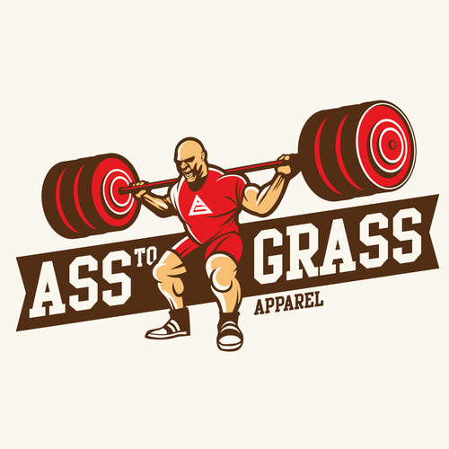 Weightlifting design with the title 'weight lifting logo'