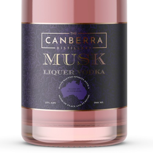 Vodka label with the title 'label'