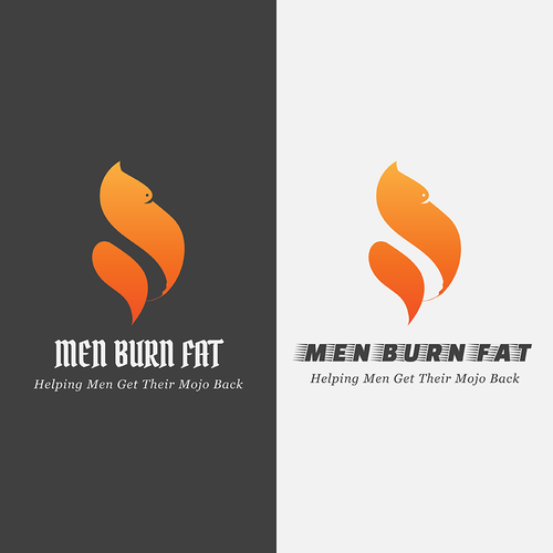 Burning logo with the title 'Logo concept for Burning Fat'
