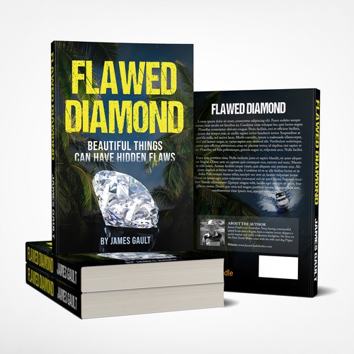 Luxury book cover with the title 'Crime Novel'