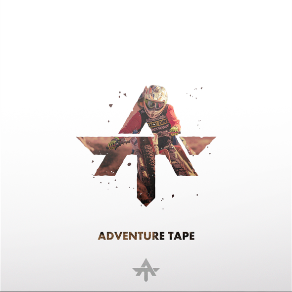 4x4 design with the title 'Bold and Strong concept logo for Adventure Tape '