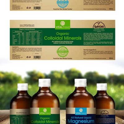Family Organic Food Label