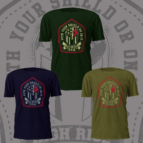 Firefighter design with the title 'firefighter t-shirt design'
