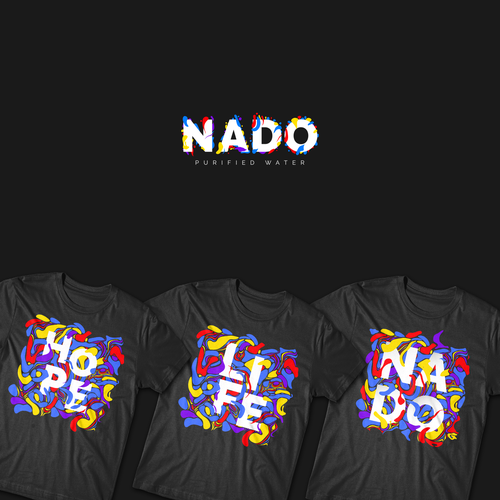 Poster logo with the title 'Nado Water'