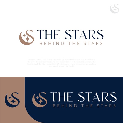 Astrology design with the title 'Logo for The Stars Behind The Stars '