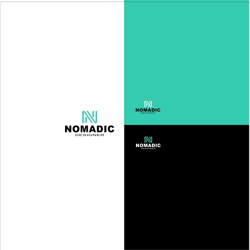 N logo with the title 'Nomadic designer'