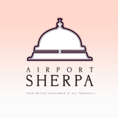 Concierge service logo with the title 'Airport Sherpa'
