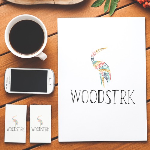 Indie logo with the title 'Logo Entry for WOODSTRK'