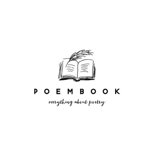 Poetry logo with the title 'poembook logo'