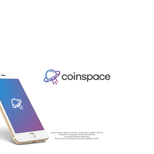 UFO logo with the title 'coinspace '