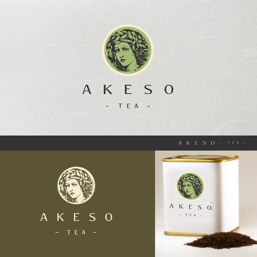 Goddess logo with the title 'tea'