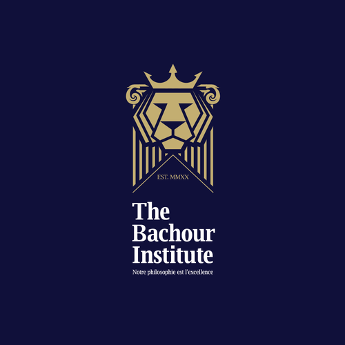 Institute logo with the title 'The Bachour Institute Logo design'