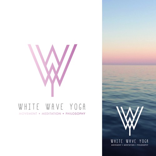 Calming logo with the title 'Yoga Logo'