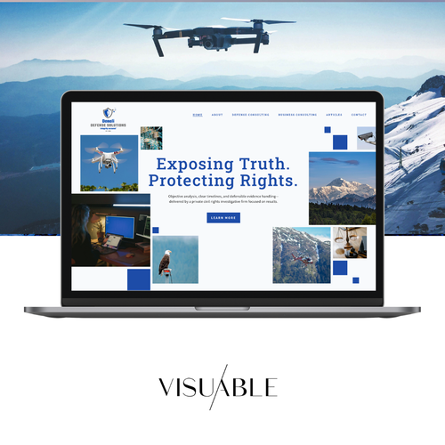 Mobile-first design with the title 'Website & Brand Identity Design for a Digital Forensics & Legal Consulting Firm'