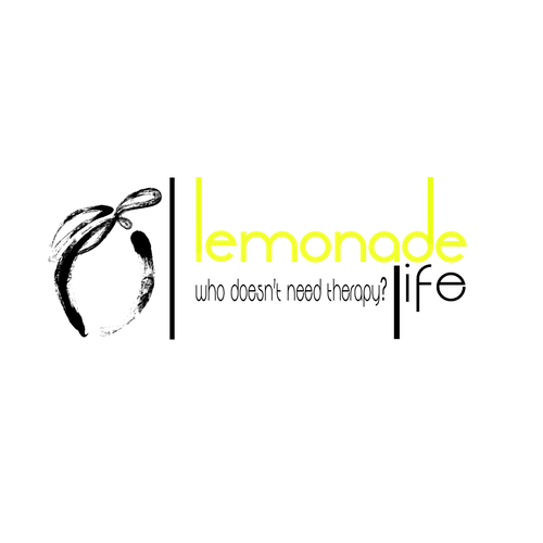 Lemonade logo with the title 'Minimalist logo for Online Therapy'