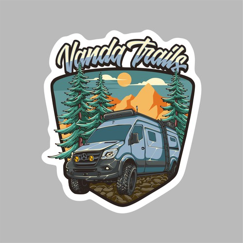 Camp design with the title 'Vanda Trails'