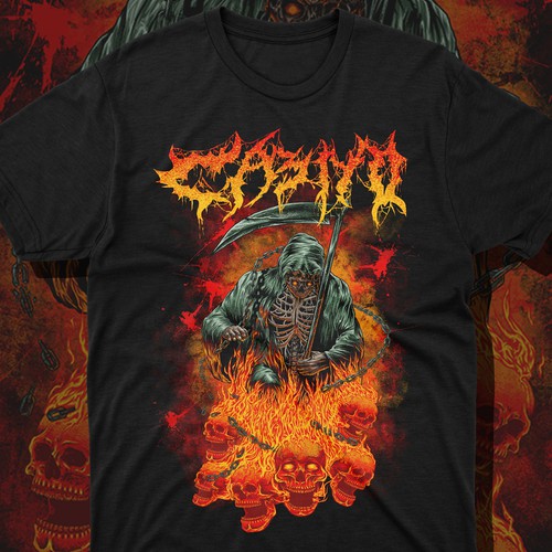 Skull illustration with the title 'GRIM REAPER'