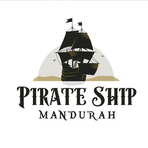 Tourism design with the title 'Logo for a Pirate Ship Tourism business'