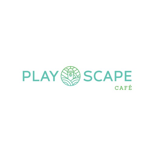 Playground design with the title 'Logo Design for Cafe and Children Playground'