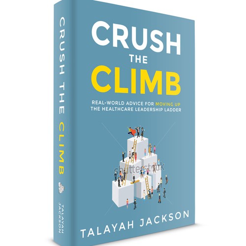 Health book cover with the title 'Book cover for leadership in Healthcare'