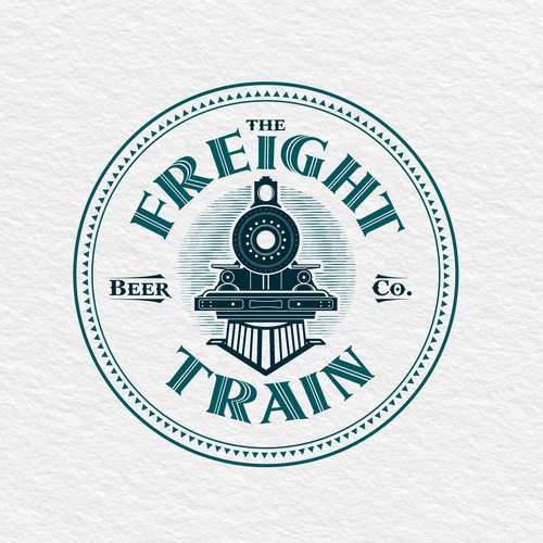 Train logo with the title 'The Freight Train'